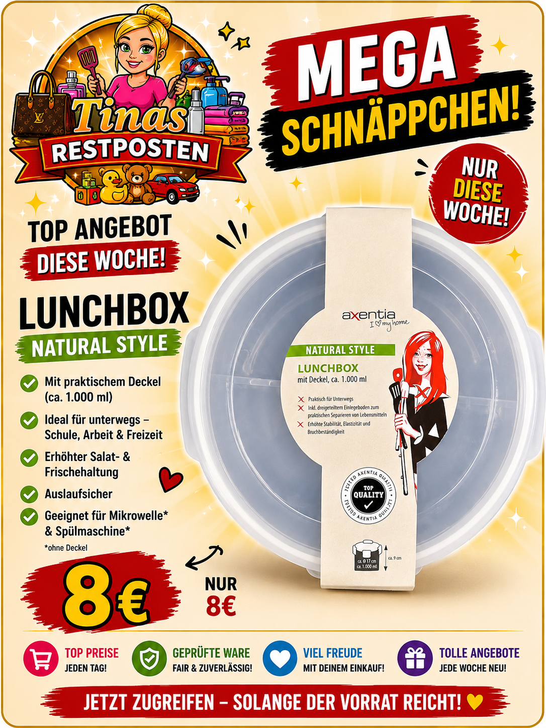 Lunchbox mit Deckel